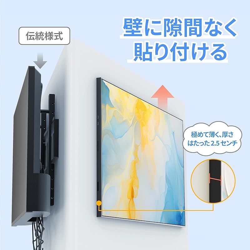 Canlarriz 32インチ デジタルサイネージ 機 壁掛け式 高輝度700cd m2 超薄型 業務用広告ディスプレイ HDMI USB入力 無料クラウド管理ソフト付2-32GB Android 9.0 0