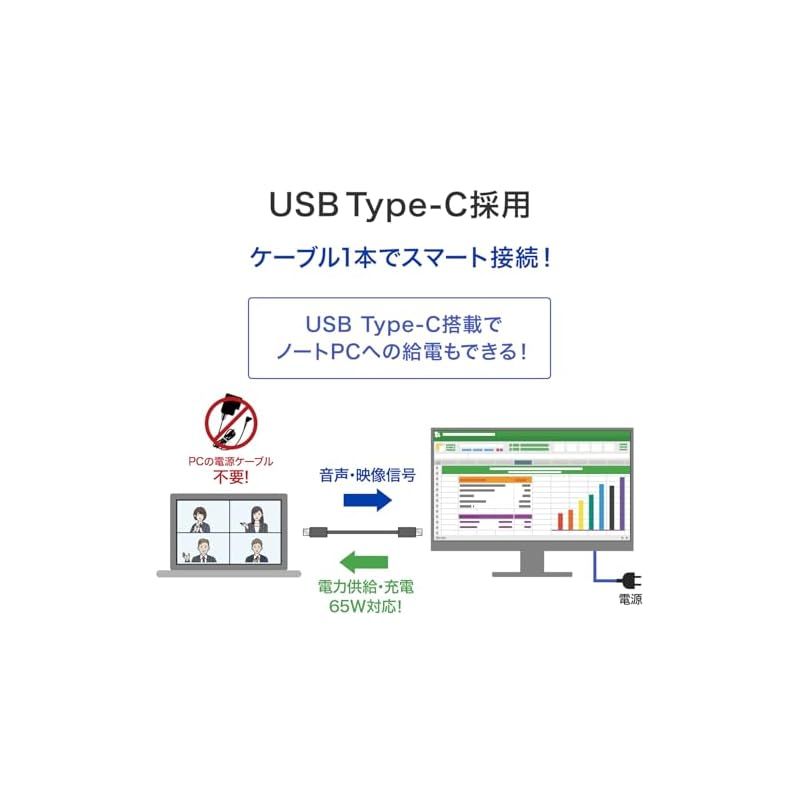 IODATA モニター 27インチ WQHD 100Hz Type-C給電 USBハブ 搭載 AASパネル 非光沢 ブラック HDMI×1 DisplayPort×1 USB-C×1 USB-A×3 スピーカー付 VESA対応 土日サポート 日本メーカー 0