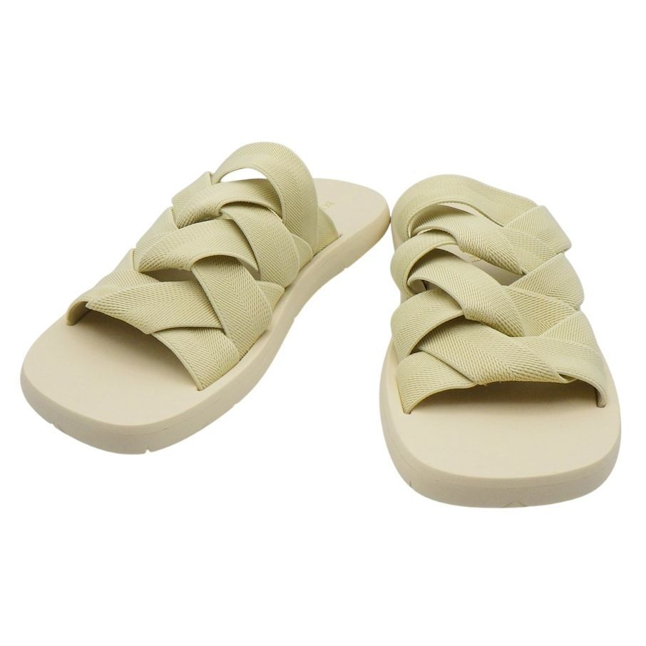 BOTTEGA VENETA ボッテガヴェネタ 651402 V 0 GV 9031 イントレチャート プラット サンダル 42 27 cm相当 外箱 内 き C 25-1250