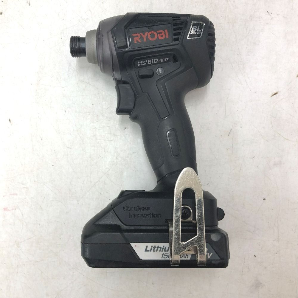 KYOCERA 京セラ RYOBI 18V 1.5Ah 充電式インパクトドライバー ケース 充電器 バッテリ2個セット BID-1807L1