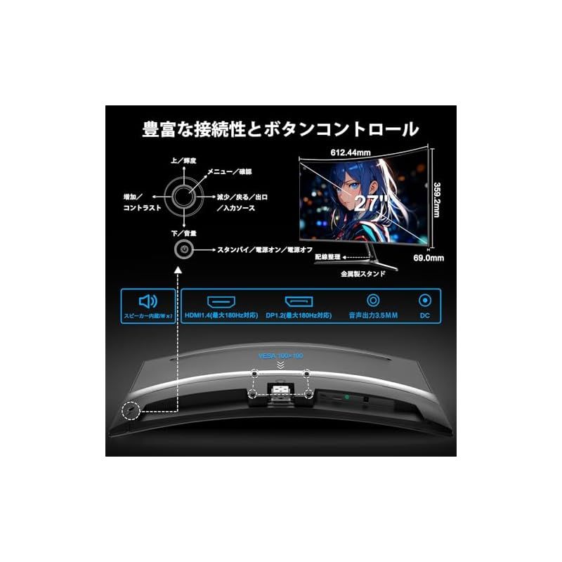 Minifire 27インチ ゲーミングモニター minifire モニター 27」の人気