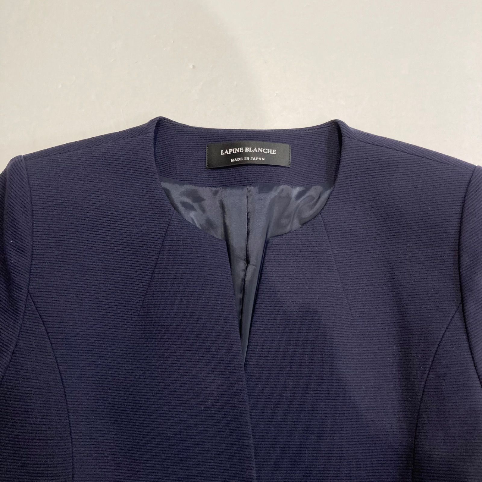 LAPINEBLANCHE ラピーヌブランシュ ロングジャケット 136248-15 綿混