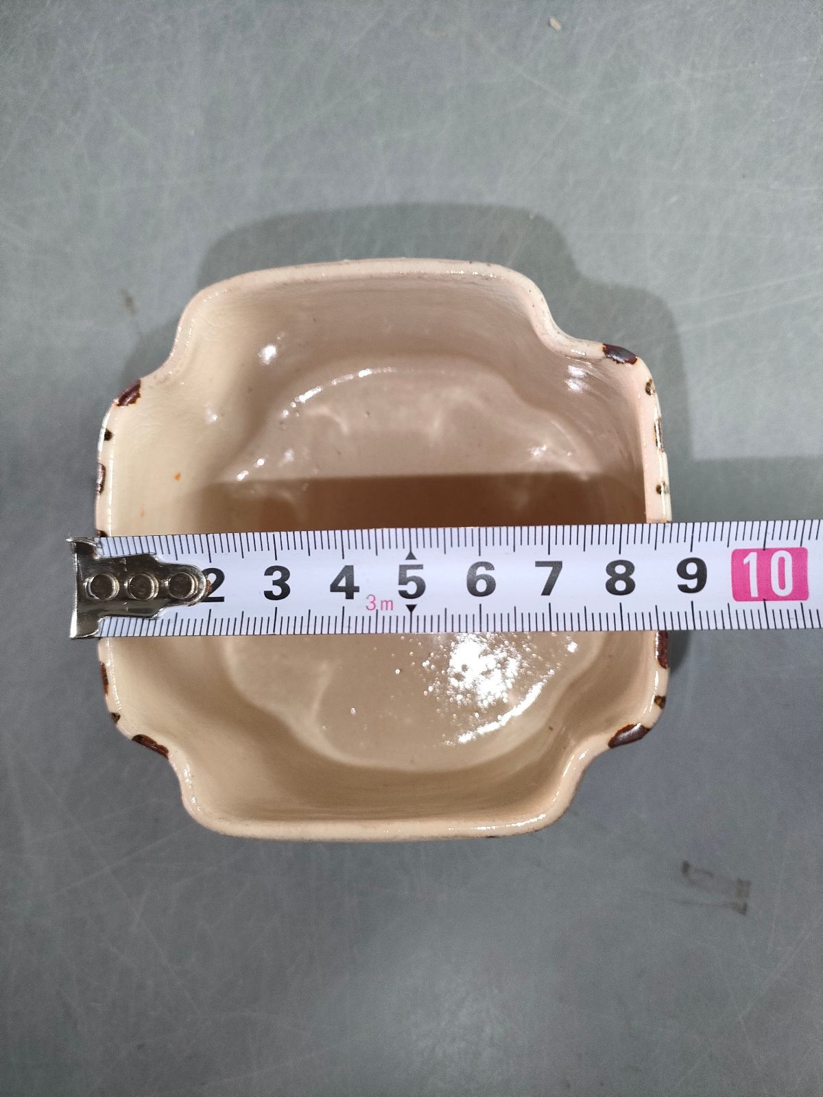 S12-4/三玄窯/中里重利/唐津絵粉引向付5客/共箱/銘々皿/飾鉢/懐石道具