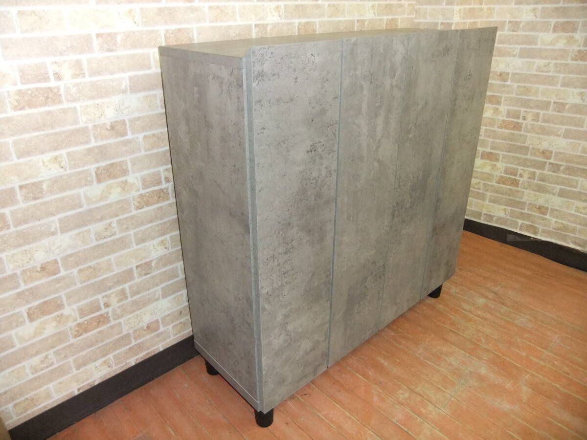 一部地域除く 下駄箱 玄関収納 国産品 コンクリート柄 品 MARWIL-DEMENAGEMENTS_CH