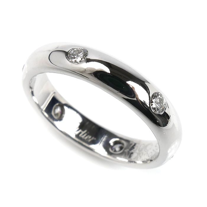 CARTIER カルティエ K 18 WG ホワイトゴールド ステラ ダイヤ リング 指輪 11 5号 52 5 0 g レディース