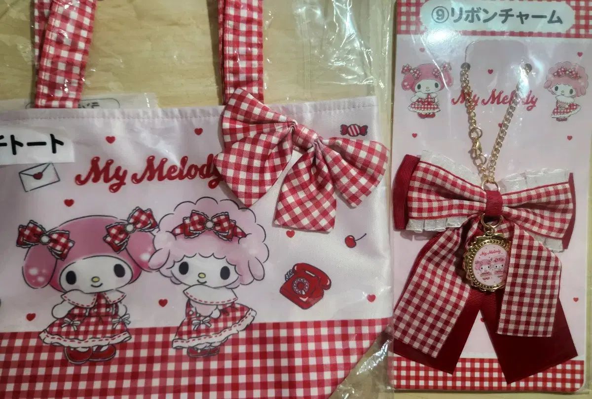 【格安，安い】 サンリオ マイメロディ ピアノ アタリ クージー リボンチャーム バッグ エコバッグ その他