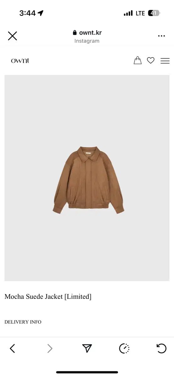 ONT mocha suede jacket