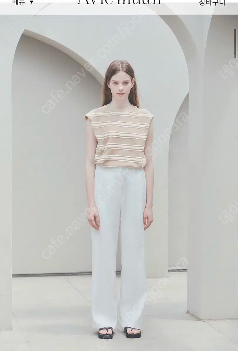 アビエムア リラックスド リネン スラックス 1 L