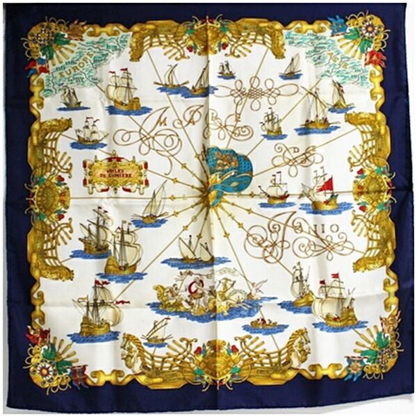 エルメス シルク スカーフ カレ90 VOILES DE LUMIERE