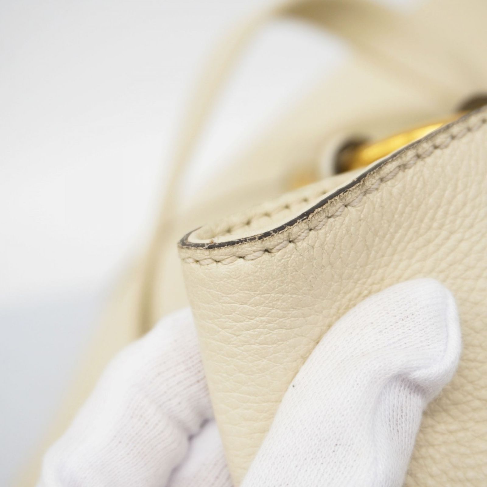 グッチ Gucci グッチ トートバッグ インターロッキングG 309527 レザー アイボリー レディース DECORATOM_COM_BR