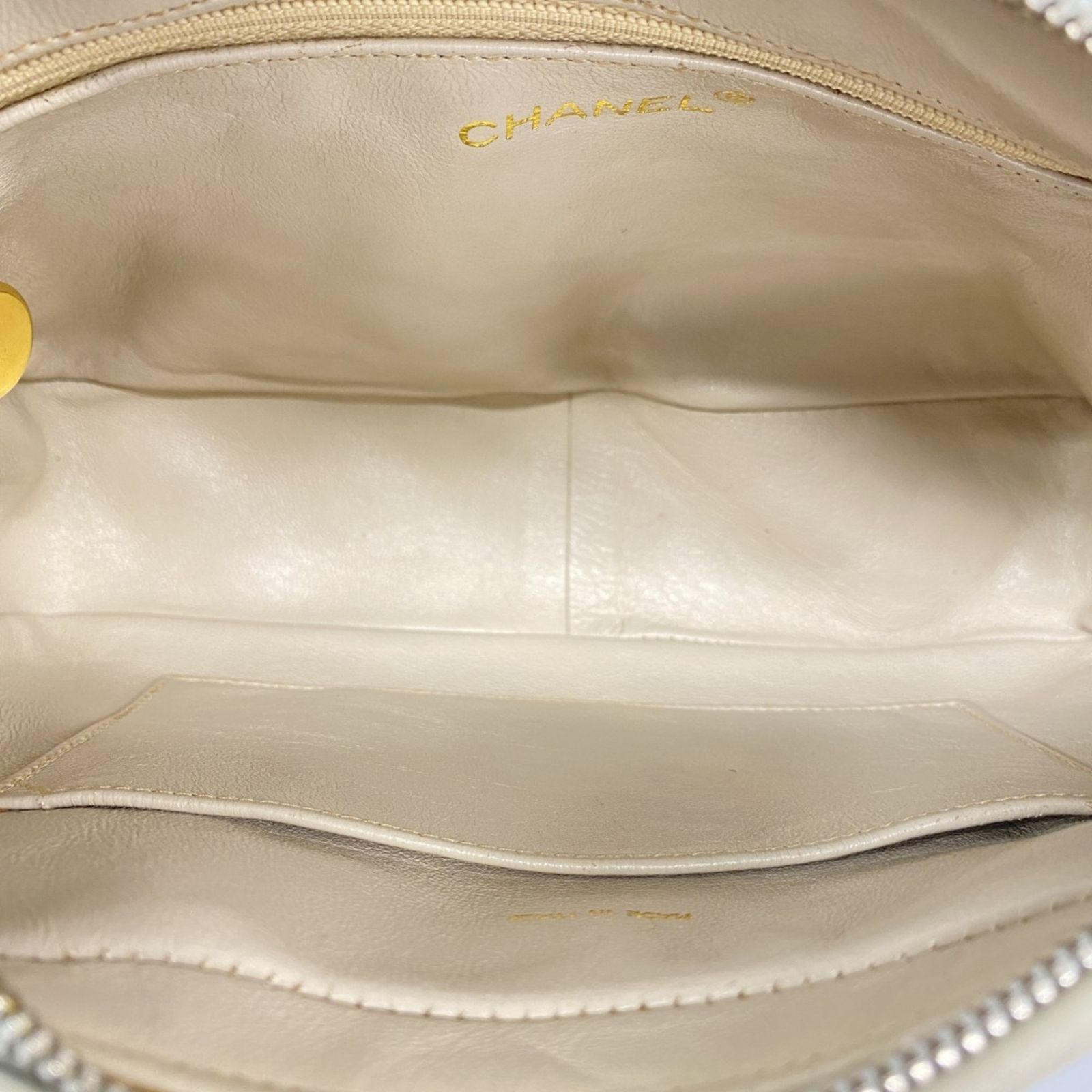 付きチェーンショルダー ラムスキン