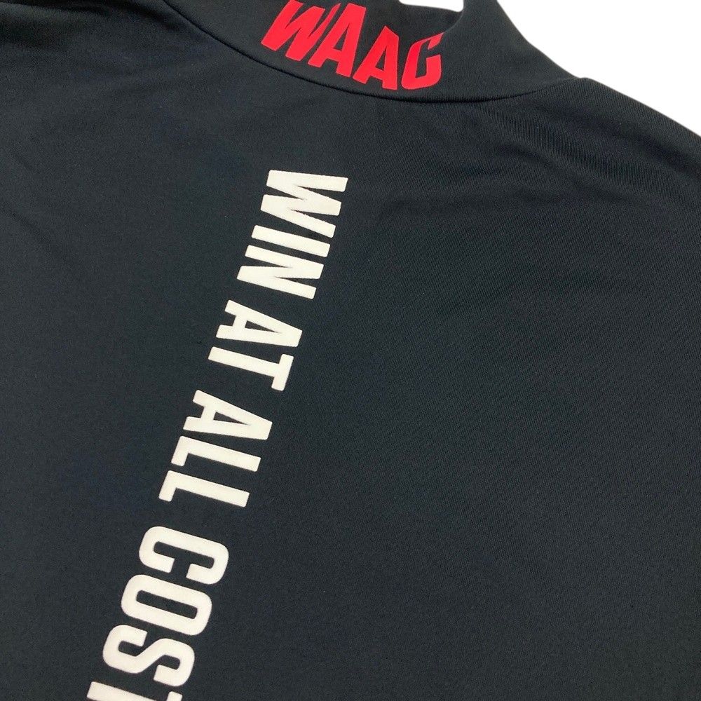 サイズ：3 WAAC ワック ハイネック 長袖Tシャツ ブラック系