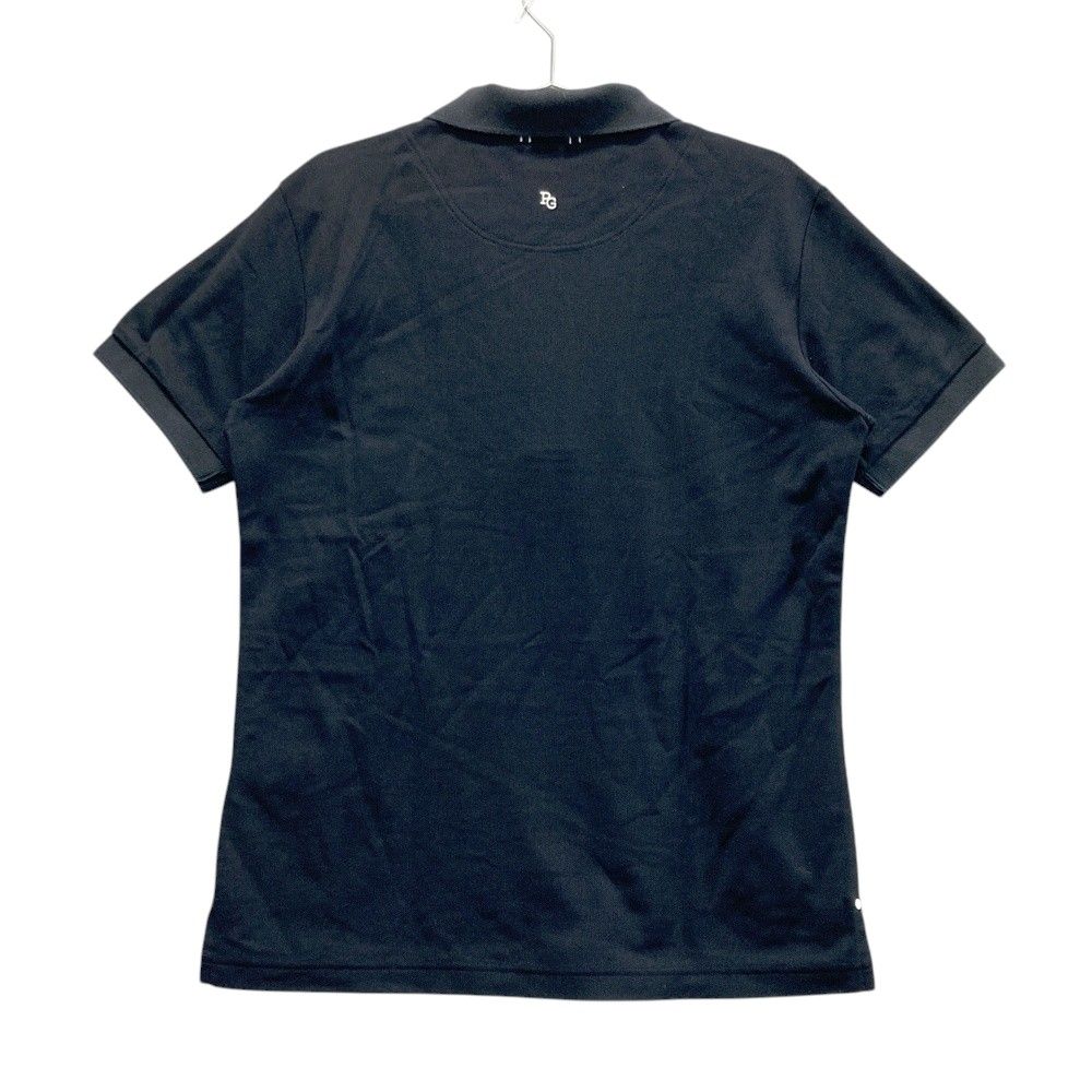 サイズ 4 PEARLY GATES パーリーゲイツ モデル ロゴ刺繍入り 半袖ポロシャツ ブラック系 240101533264 ゴルフウェア メンズ ストスト