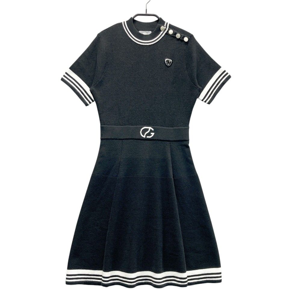 サイズ 1 CPG GOLF シーピージーゴルフ モデル 半袖 ニットワンピース ブラック系 240101537689 ゴルフウェア レディース ストスト