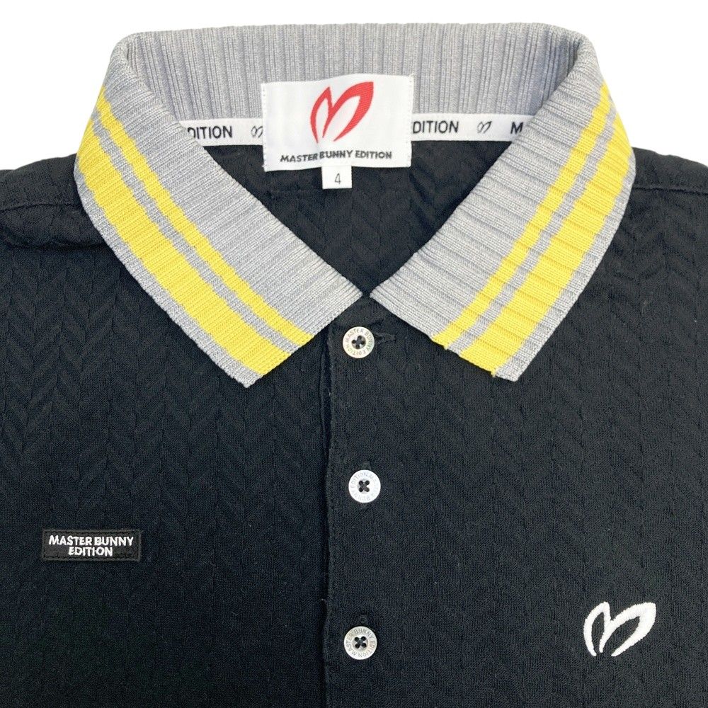 サイズ 4 MASTER BUNNY EDITION マスターバニーエディション 半袖ポロシャツ ブラック系 240101538539 ゴルフウェア メンズ ストスト LLC-HASEGAWATOSO_COM