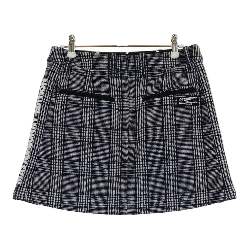 サイズ 1 MASTER BUNNY EDITION マスターバニーエディション ストレッチスカート グレンチェック柄 ブラック系 240101546279 ゴルフウェア レディース ストスト