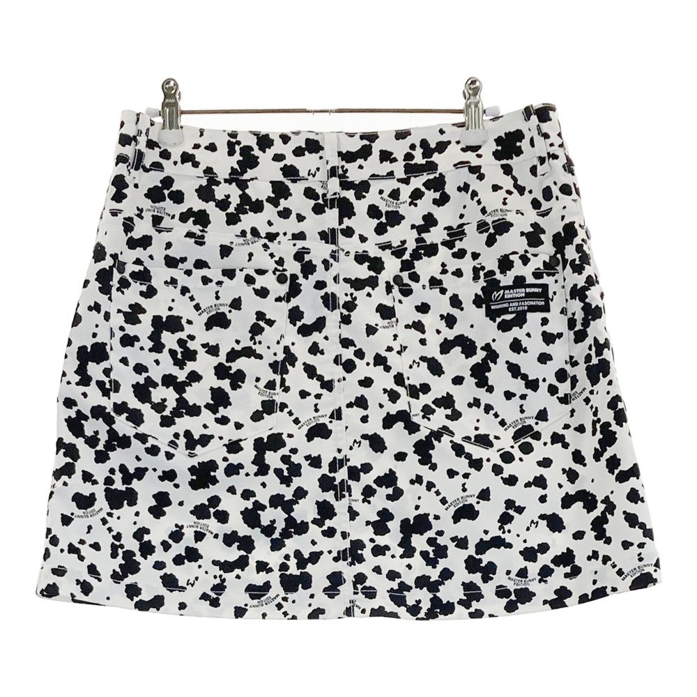 サイズ 2 MASTER BUNNY EDITION マスターバニーエディション ストレッチスカート ダルメシアン柄 ホワイト系 240101546367 ゴルフウェア レディース ストスト