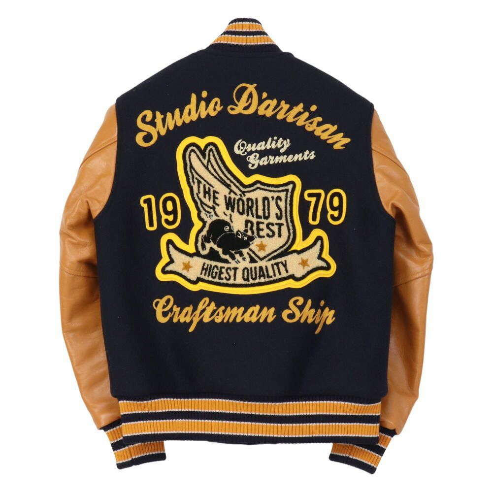 ステュディオ ダルチザン STUDIO D ARTISAN 桐生スタジャン 4628S メンズ 相良刺繍 KANDAIZUMI_COM