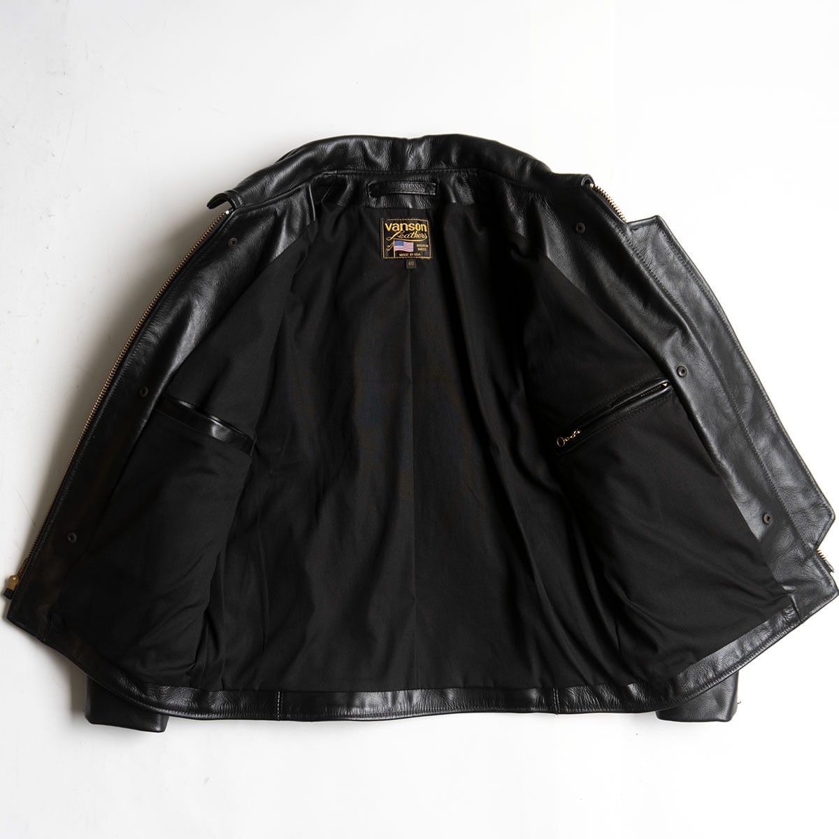 美品】 VANSON 【ENF エンフィールド シングルライダースジャケット 