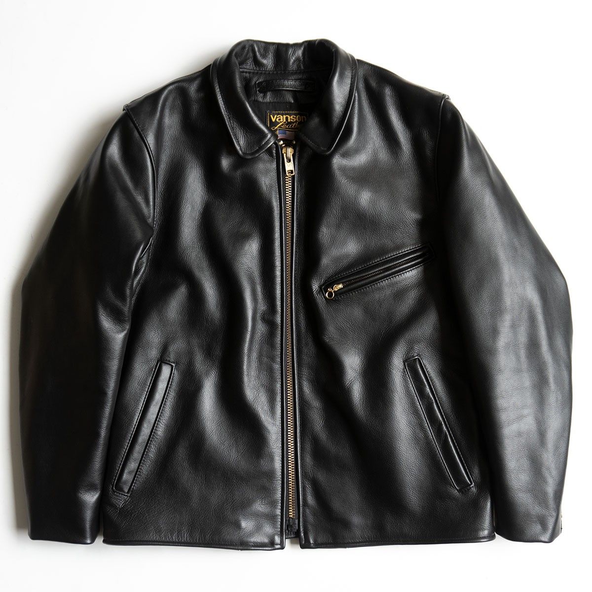 美品】 VANSON 【ENF エンフィールド シングルライダースジャケット 