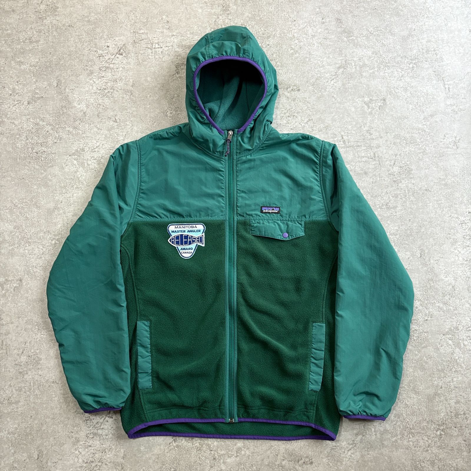2015年製 patagonia Shelled Synchilla Snap T Hoody green パタゴニア シェルド シンチラ スナップT フーディ フリース ジップアップ グリーン