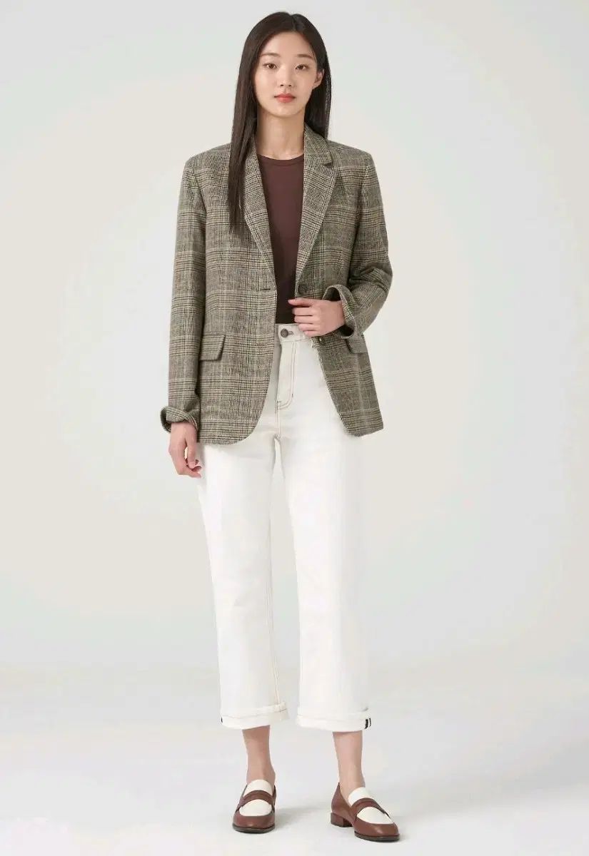 ビーンポールレディース ウール チェック 基本フィット ジャケット