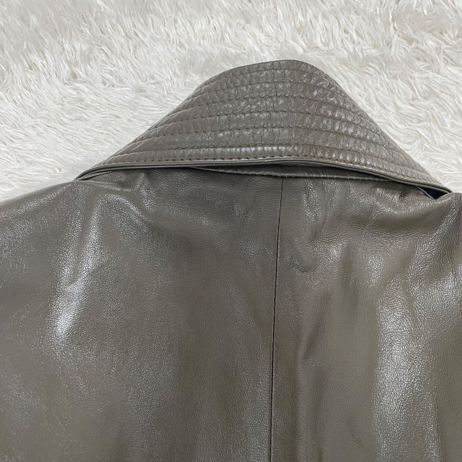 ラムレザーロングコート 羊革