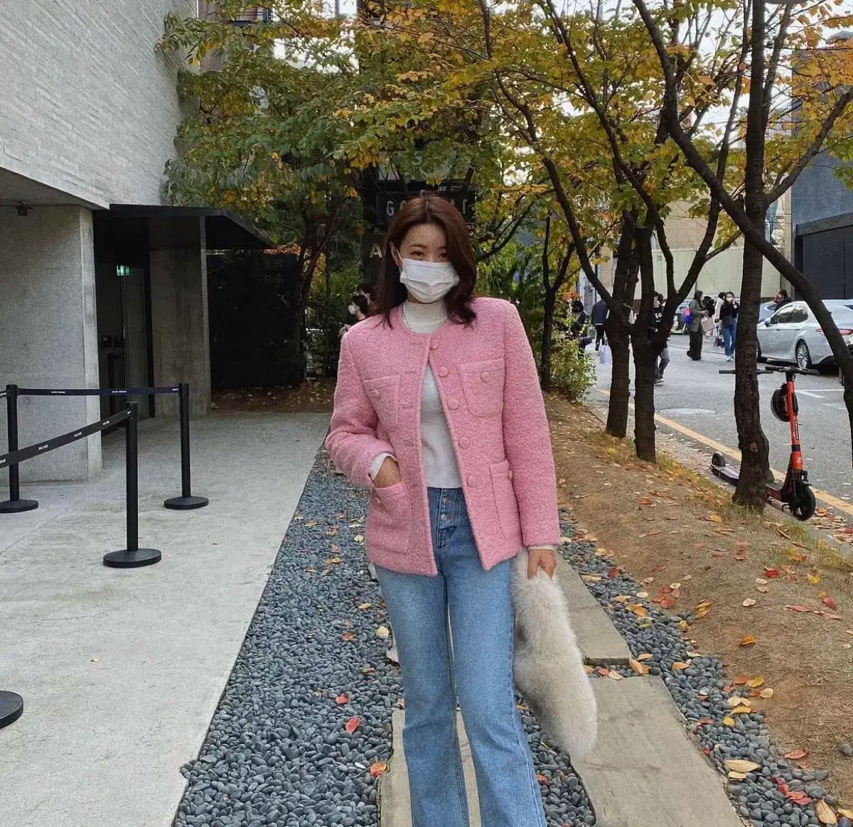 ピンク ジャケット