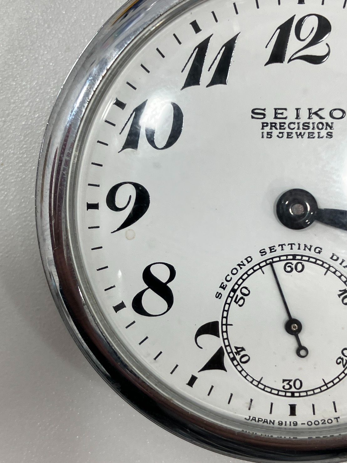  KD 002 SEIKOプレシジョン懐中時計 アンティーク 懐中時計 腕時計(アナログ)