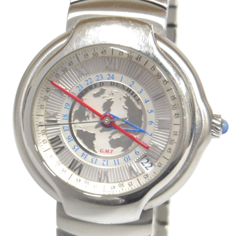 NA411832 ダンヒル 腕時計 ミレニアム GMT 1884本 裏スケ BB8023 自動巻き シルバー系文字盤 メンズ Dunhill