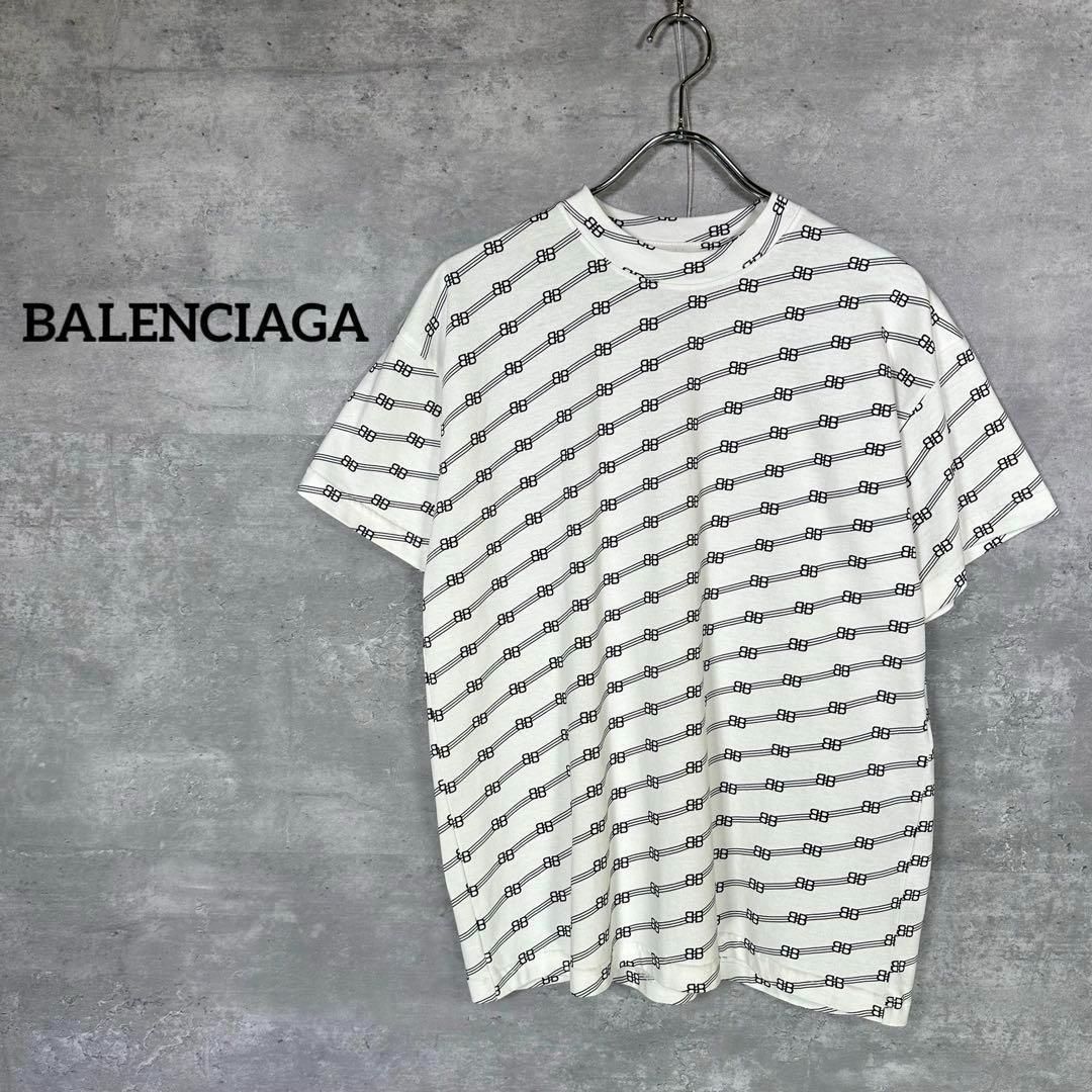 BALENCIAGA バレンシアガ S 総柄 Tシャツ