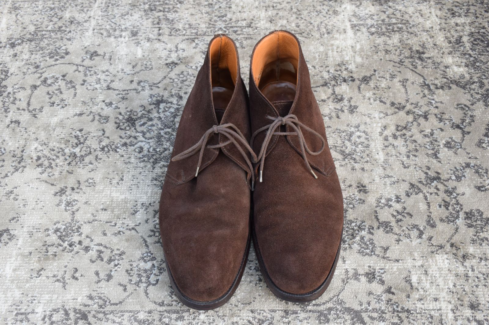 Crockett-Jones クロケットアンドジョーンズ チャートシー チャッカブーツ スエード 茶 ブラウン UK 8 26.5 cm W 3143