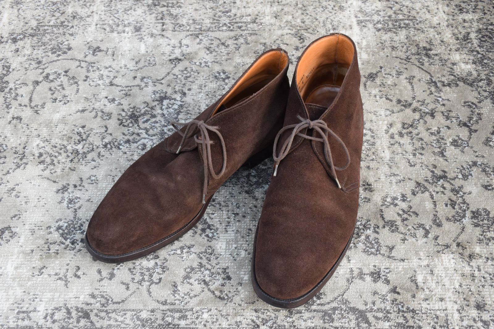 Crockett-Jones クロケットアンドジョーンズ CHERTSEY チャートシー チャッカブーツ スエード 茶 ブラウン UK8 26.5cm W3143