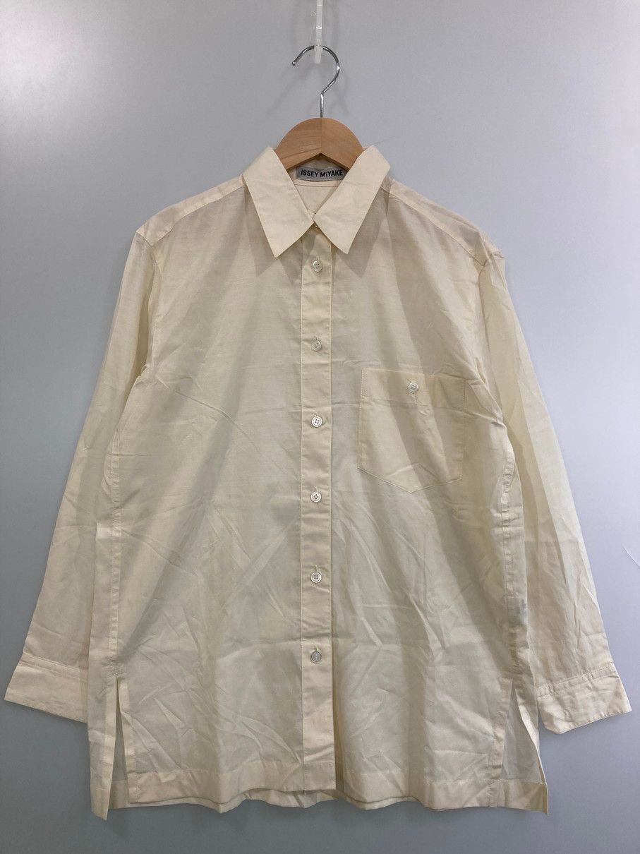 品 ISSEY MIYAKE イッセイミヤケ 90S COTTON CUPRO SHIRT コットン キュプラ シャツ トップス 140-251102-zi-36-min