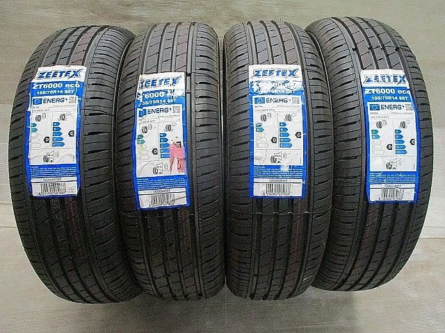 夏タイヤ 185 70 R 14 4本セット ZEETEX ZT 6000 eco