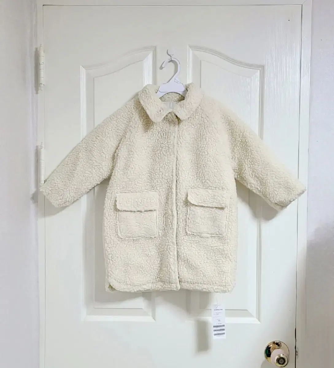 ラッピングチャイルド 厚手 ボア シープスキン ロング コート 110 5歳