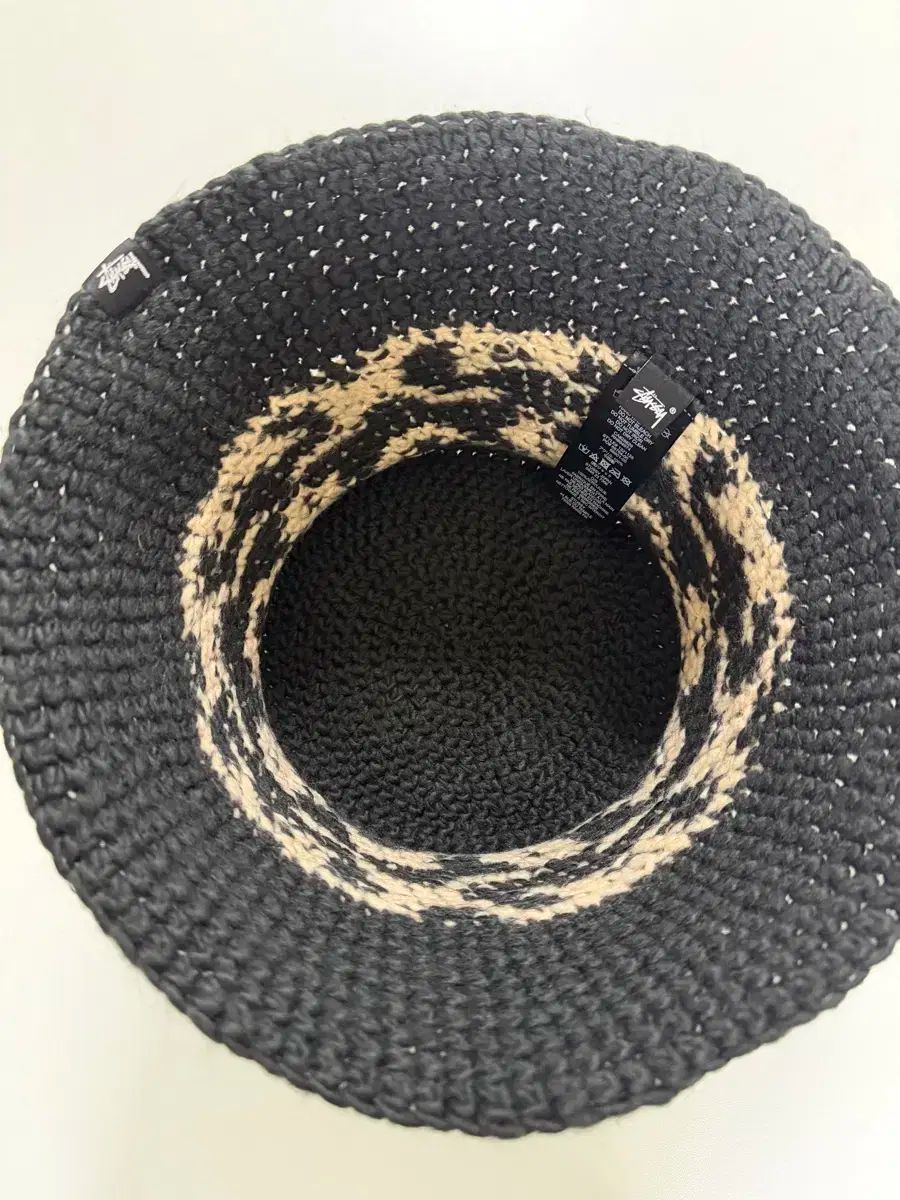  STUSSY SS ニット バケットハット ブラック バケットハット ハット