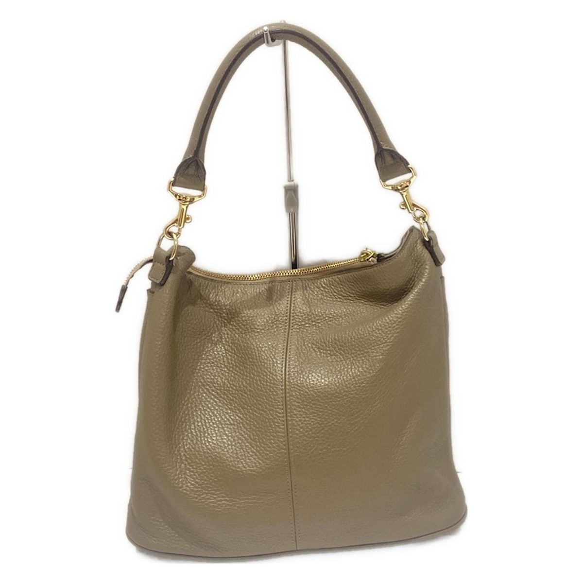 グレーベージュ レザー