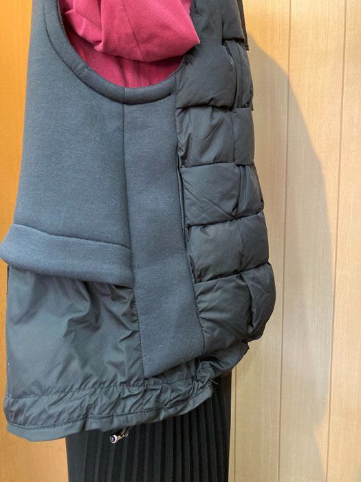 中綿 前ファスナーベスト