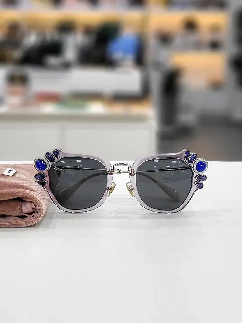 ミュウミュウ ライラック クリスタル レディース サングラス SMU 03S U69-1A1