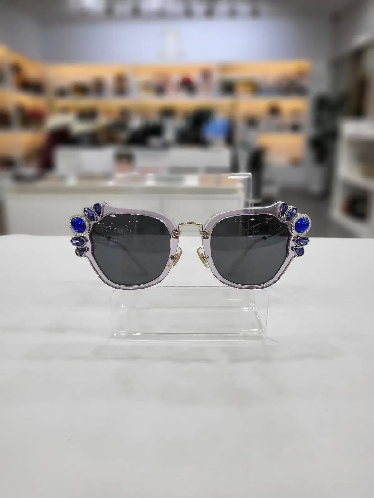 ミュウミュウ ライラック クリスタル レディース サングラス SMU 03S U69-1A1