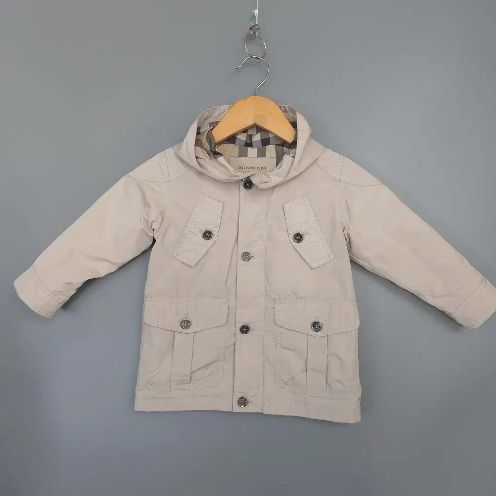 新品，品質保証 キッズ バーバリー BURBERRY CHECK ライニング フード ジャケット 2Y (86cm) アウター