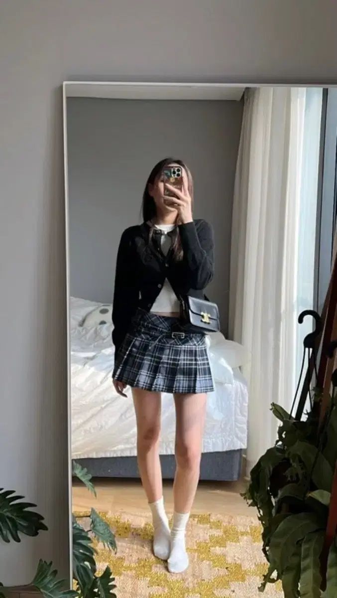 グロウニー Indigo スカート ブルー s m ミニ プリーツ CHECK GIRLS GENERATION 少女時代 SNSD テヨン TAEYEON