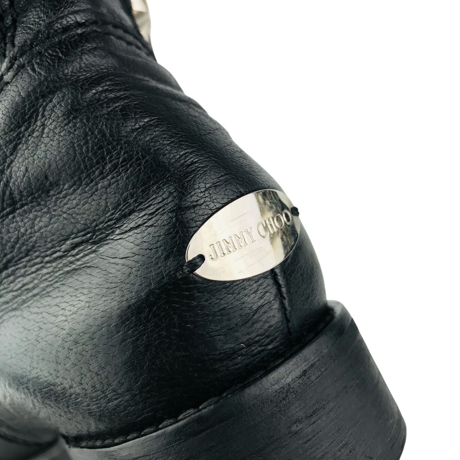 美品☆JIMMY CHOO・ジミーチュウ レディース レザー スタースタッズ