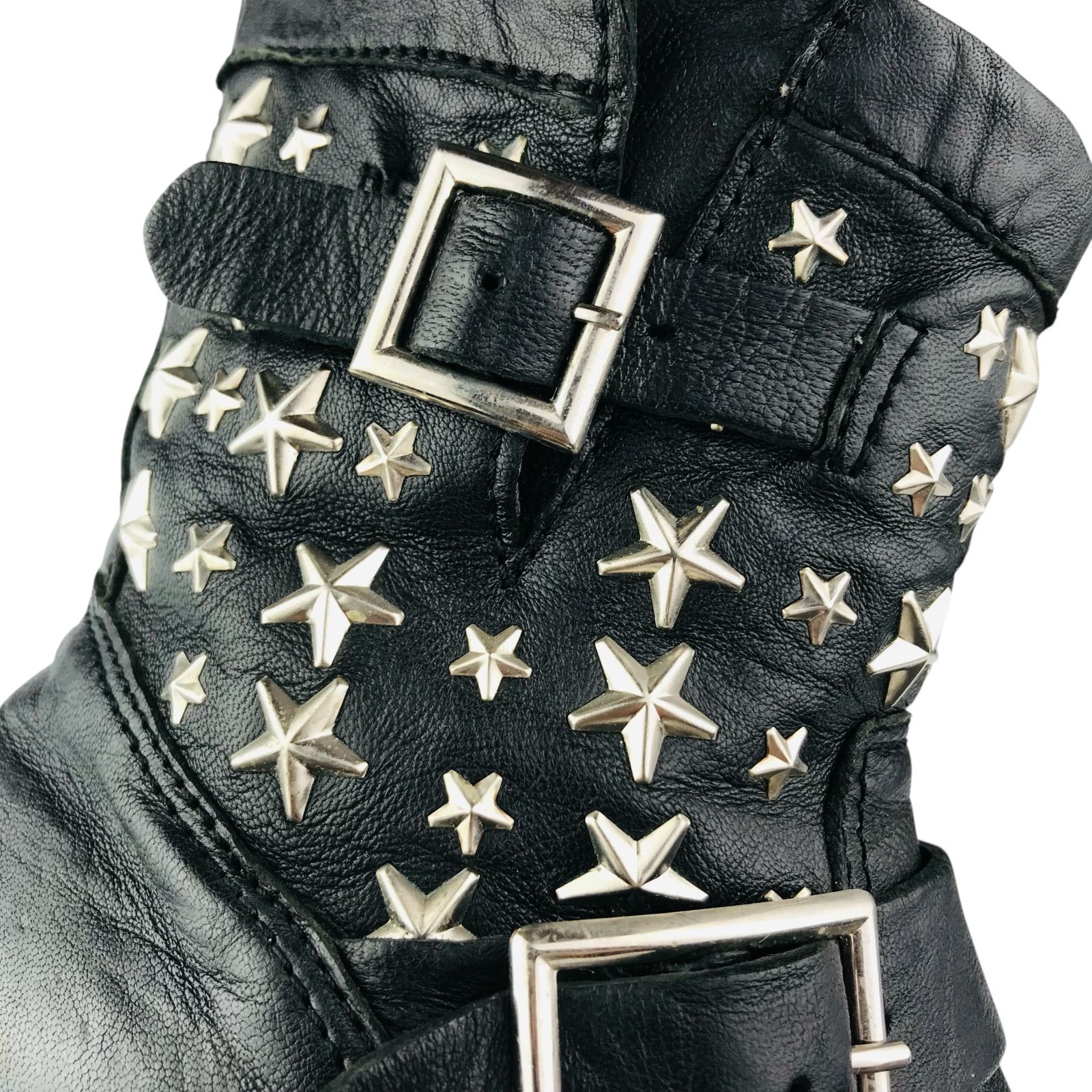 美品☆JIMMY CHOO・ジミーチュウ レディース レザー スタースタッズ