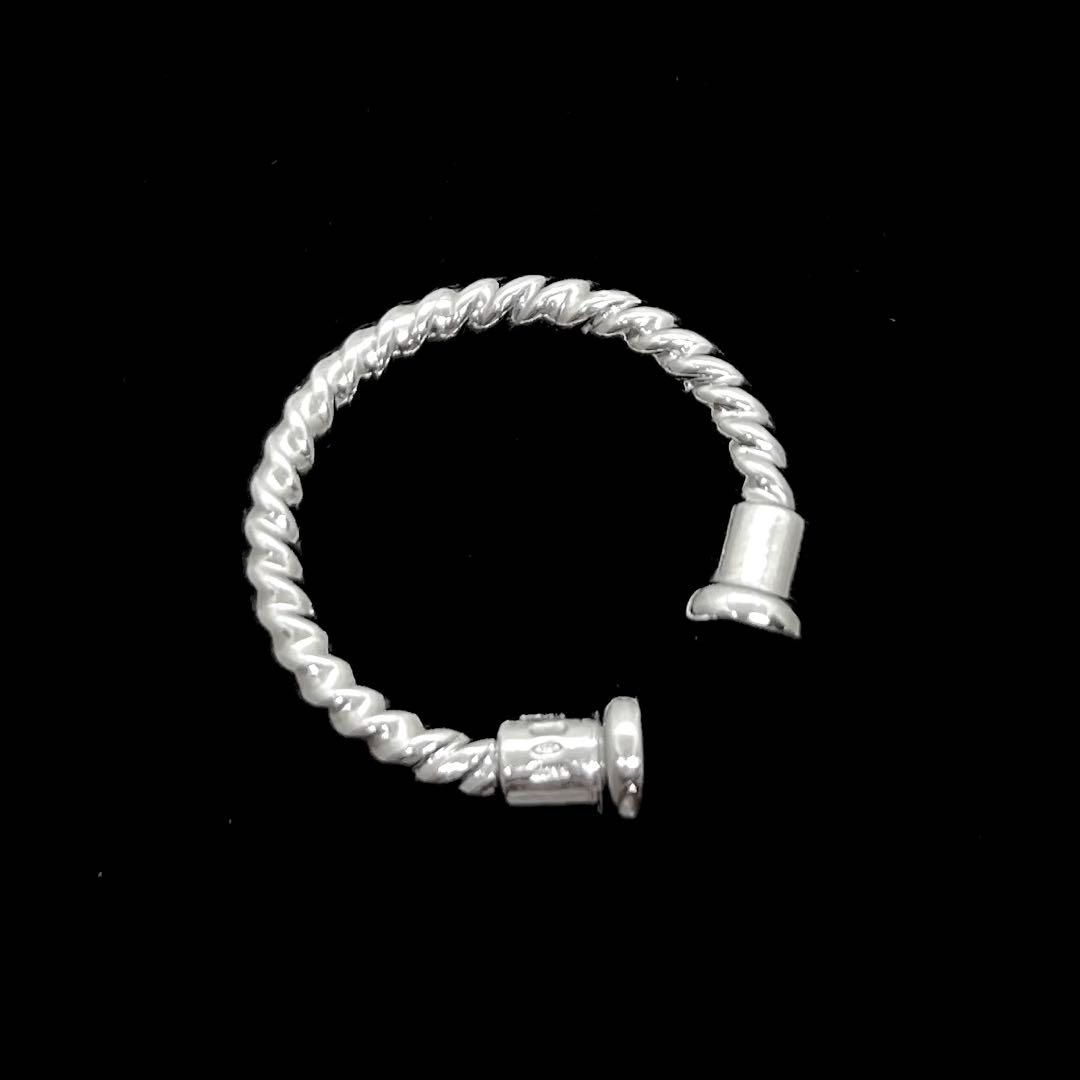 BVLGARI ブルガリ キーリング ツイスト ループ スターリングシルバー 925 SV レディース メンズ 男女兼用