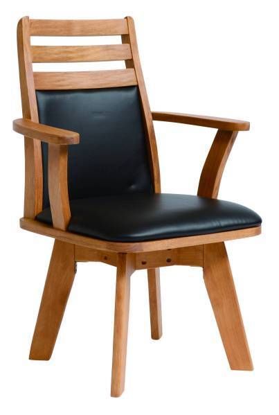 一部地域除く 食卓用椅子４脚セット 肘付き 回転式 品