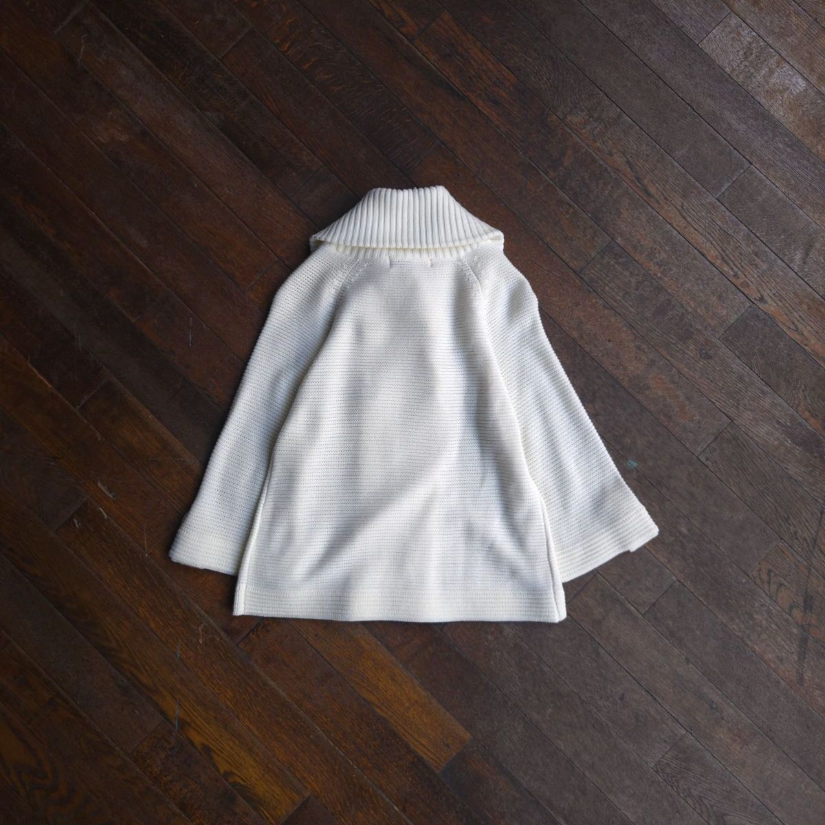 Vintage ダブルブレスト ニットジャケット ホワイト ユニセックス M