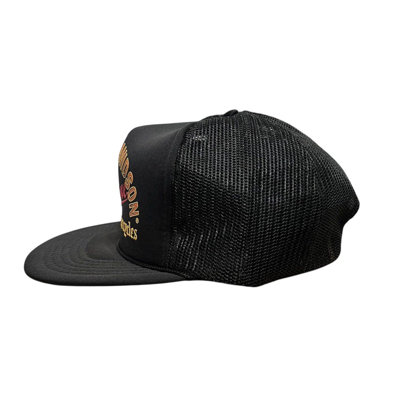 90 s ビンテージ ハーレーダビッドソン メッシュ キャップ ブラック スナップバック 90年代 ヴィンテージ Harley-Davidson バイカー チョッパー 6パネルキャップ 帽子