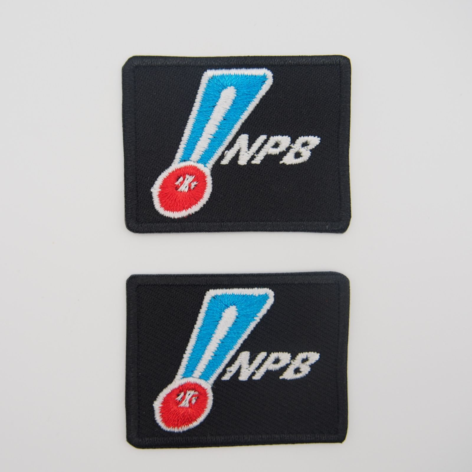 2点セット L㊼ NPB 黒 アイロンワッペン ワッペン 日本野球機構 プロ 